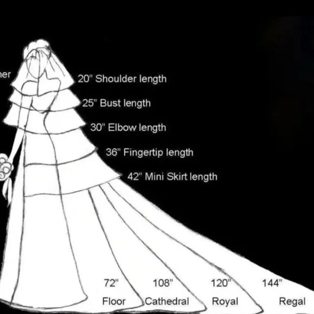 Cathedral Lace Wedding Veil with Comb